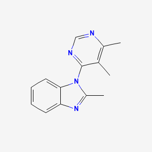 1-(5,6-Dimethylpyrimidin-4-yl)-2-methylbenzimidazole