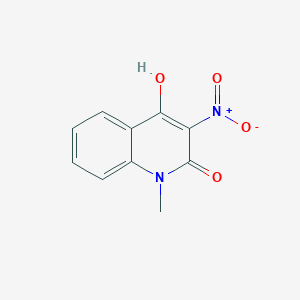 molecular formula C10H8N2O4 B2762779 4-Hydroxy-1-methyl-3-nitro-1,2-dihydroquinolin-2-one CAS No. 672895-46-4