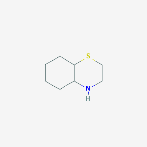 molecular formula C8H15NS B2762791 octahydro-2H-1,4-benzothiazine CAS No. 29442-16-8