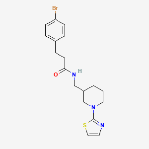 3-(4-bromophenyl)-N-((1-(thiazol-2-yl)piperidin-3-yl)methyl)propanamide