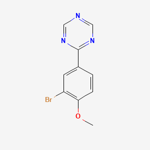 2-(3-Bromo-4-methoxyphenyl)-1,3,5-triazine