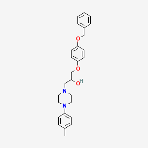 1-[4-(Benzyloxy)phenoxy]-3-[4-(4-methylphenyl)piperazin-1-yl]propan-2-ol