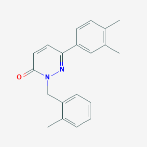 6-(3,4-Dimethylphenyl)-2-[(2-methylphenyl)methyl]pyridazin-3-one