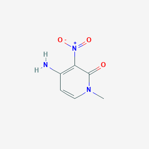 molecular formula C6H7N3O3 B2762811 4-amino-1-methyl-3-nitropyridin-2(1H)-one CAS No. 1936319-20-8