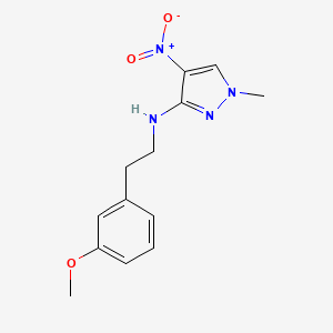 N-[2-(3-Methoxyphenyl)ethyl]-1-methyl-4-nitropyrazol-3-amine