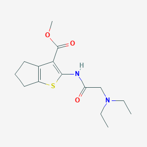methyl 2-{[(diethylamino)acetyl]amino}-5,6-dihydro-4H-cyclopenta[b]thiophene-3-carboxylate