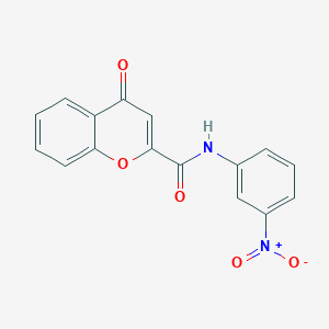 N-(3-nitrophenyl)-4-oxochromene-2-carboxamide