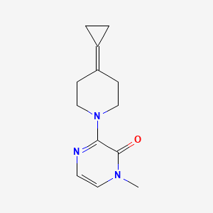 molecular formula C13H17N3O B2762853 3-(4-cyclopropylidenepiperidin-1-yl)-1-methylpyrazin-2(1H)-one CAS No. 2034294-56-7