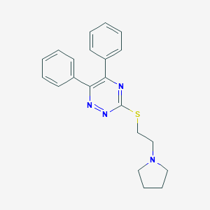 5,6-Diphenyl-1,2,4-triazin-3-yl 2-(1-pyrrolidinyl)ethyl sulfide