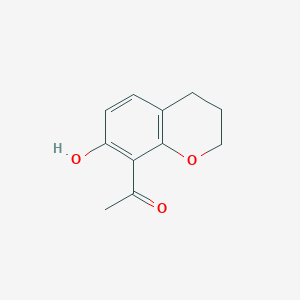 molecular formula C11H12O3 B2762860 1-(7-Hydroxychroman-8-yl)ethan-1-one CAS No. 1180507-57-6