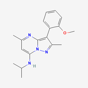 3-(2-methoxyphenyl)-2,5-dimethyl-N-propan-2-ylpyrazolo[1,5-a]pyrimidin-7-amine