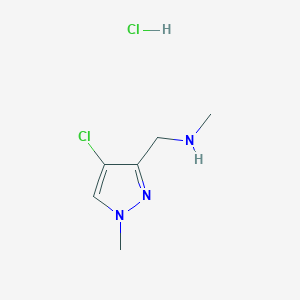 [(4-chloro-1-methyl-1H-pyrazol-3-yl)methyl](methyl)amine hydrochloride