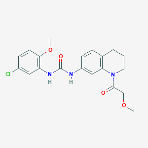 1-(5-Chloro-2-methoxyphenyl)-3-(1-(2-methoxyacetyl)-1,2,3,4-tetrahydroquinolin-7-yl)urea