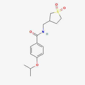 N-((1,1-dioxidotetrahydrothiophen-3-yl)methyl)-4-isopropoxybenzamide