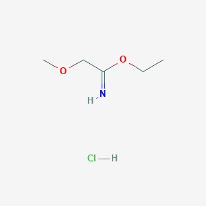 molecular formula C5H12ClNO2 B2762891 Ethyl 2-methoxyacetimidate hydrochloride CAS No. 42945-65-3