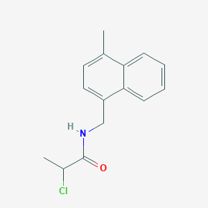 2-Chloro-N-[(4-methylnaphthalen-1-yl)methyl]propanamide