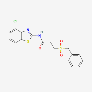 3-(benzylsulfonyl)-N-(4-chlorobenzo[d]thiazol-2-yl)propanamide