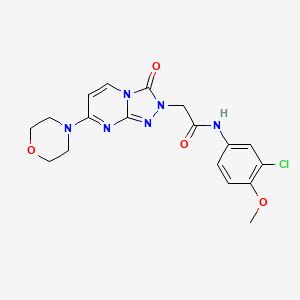 N-(3-chloro-4-methoxyphenyl)-2-(7-morpholin-4-yl-3-oxo[1,2,4]triazolo[4,3-a]pyrimidin-2(3H)-yl)acetamide