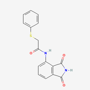 N-(1,3-dioxoisoindol-4-yl)-2-phenylsulfanylacetamide