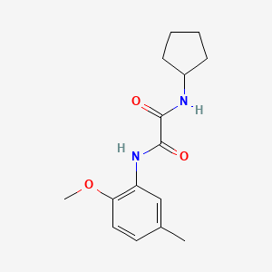 molecular formula C15H20N2O3 B2762912 N-cyclopentyl-N'-(2-methoxy-5-methylphenyl)oxamide CAS No. 899748-57-3