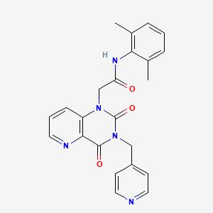 molecular formula C23H21N5O3 B2762934 N-(2,6-二甲基苯基)-2-(2,4-二氧代-3-(吡啶-4-基甲基)-3,4-二氢嘧啶并[3,2-d]嘧啶-1(2H)-基)乙酰胺 CAS No. 946371-17-1