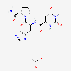 molecular formula C19H27N7O7 B2762935 Taltirelin Acetate CAS No. 1549593-23-8