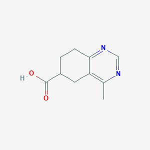 molecular formula C10H12N2O2 B2762938 4-Methyl-5,6,7,8-tetrahydroquinazoline-6-carboxylic acid CAS No. 1538681-13-8