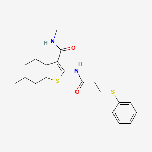 N,6-dimethyl-2-(3-(phenylthio)propanamido)-4,5,6,7-tetrahydrobenzo[b]thiophene-3-carboxamide