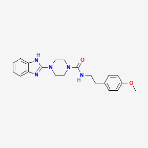 4-(1H-benzo[d]imidazol-2-yl)-N-(4-methoxyphenethyl)piperazine-1-carboxamide