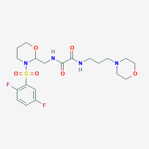N1-((3-((2,5-difluorophenyl)sulfonyl)-1,3-oxazinan-2-yl)methyl)-N2-(3-morpholinopropyl)oxalamide