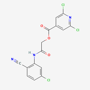 [2-(5-Chloro-2-cyanoanilino)-2-oxoethyl] 2,6-dichloropyridine-4-carboxylate