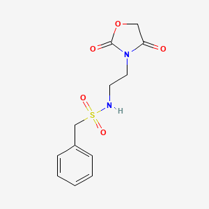 N-[2-(2,4-dioxo-1,3-oxazolidin-3-yl)ethyl]-1-phenylmethanesulfonamide