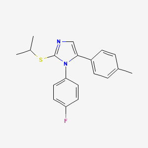 1-(4-fluorophenyl)-2-(isopropylthio)-5-(p-tolyl)-1H-imidazole