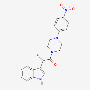 1-(1H-indol-3-yl)-2-[4-(4-nitrophenyl)piperazin-1-yl]ethane-1,2-dione