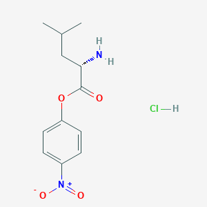 molecular formula C12H17ClN2O4 B2763033 H-Leu-onp hcl CAS No. 75691-76-8