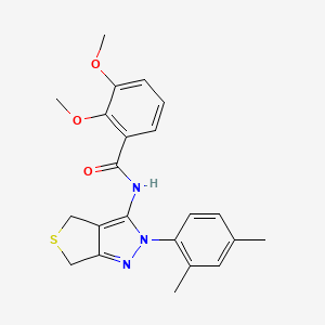 N-(2-(2,4-dimethylphenyl)-4,6-dihydro-2H-thieno[3,4-c]pyrazol-3-yl)-2,3-dimethoxybenzamide