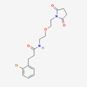 3-(2-bromophenyl)-N-(2-(2-(2,5-dioxopyrrolidin-1-yl)ethoxy)ethyl)propanamide