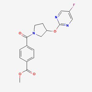 Methyl 4-(3-((5-fluoropyrimidin-2-yl)oxy)pyrrolidine-1-carbonyl)benzoate