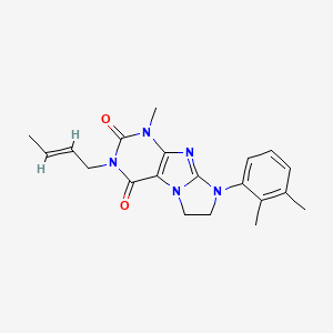 3-((2E)but-2-enyl)-8-(2,3-dimethylphenyl)-1-methyl-1,3,5-trihydroimidazolidino [1,2-h]purine-2,4-dione
