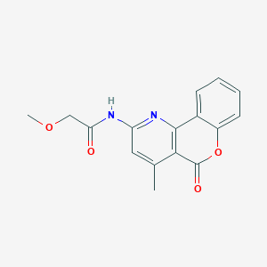 2-methoxy-N-(4-methyl-5-oxochromeno[4,3-b]pyridin-2-yl)acetamide