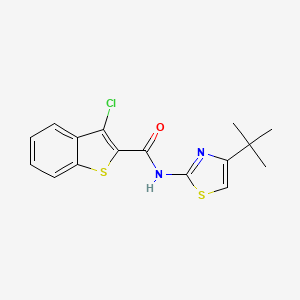 N-(4-(tert-butyl)thiazol-2-yl)-3-chlorobenzo[b]thiophene-2-carboxamide