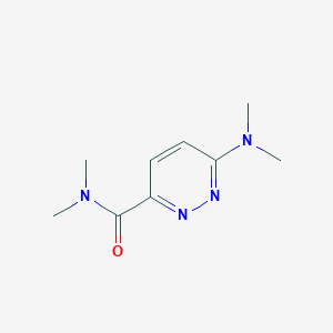 molecular formula C9H14N4O B2763109 6-(Dimethylamino)-N,N-dimethylpyridazine-3-carboxamide CAS No. 1882699-98-0