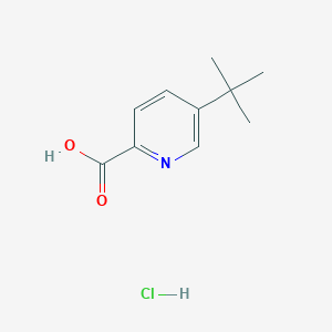 molecular formula C10H14ClNO2 B2763111 5-Tert-butylpyridine-2-carboxylic acid hydrochloride CAS No. 1909316-35-3