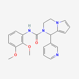 molecular formula C21H22N4O3 B2763112 N-(2,3-dimethoxyphenyl)-1-(pyridin-3-yl)-3,4-dihydropyrrolo[1,2-a]pyrazine-2(1H)-carboxamide CAS No. 899751-00-9