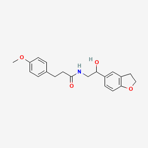 molecular formula C20H23NO4 B2763116 N-(2-(2,3-二氢苯并呋喃-5-基)-2-羟乙基)-3-(4-甲氧基苯基)丙酰胺 CAS No. 1705479-17-9