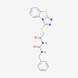 N-benzyl-N'-[([1,2,4]triazolo[3,4-b][1,3]benzothiazol-3-ylsulfanyl)acetyl]urea