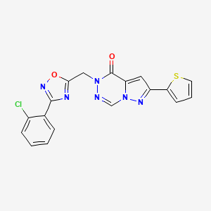 molecular formula C18H11ClN6O2S B2763134 1-甲基-5-[4-氧代-4-(4-丙基哌嗪-1-基)丁酰]-N-苯基-4,5,6,7-四氢-1H-吡唑并[4,3-c]吡啶-3-甲酸酰胺 CAS No. 1251687-88-3