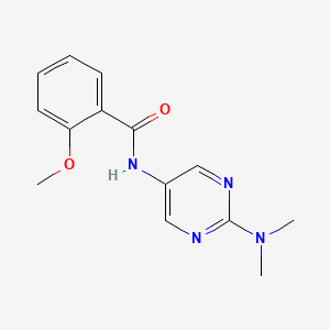 N-(2-(dimethylamino)pyrimidin-5-yl)-2-methoxybenzamide