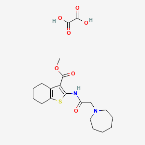 Methyl 2-(2-(azepan-1-yl)acetamido)-4,5,6,7-tetrahydrobenzo[b]thiophene-3-carboxylate oxalate