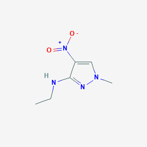molecular formula C6H10N4O2 B2763159 N-Ethyl-1-methyl-4-nitro-1H-pyrazol-3-amine CAS No. 1429417-69-5